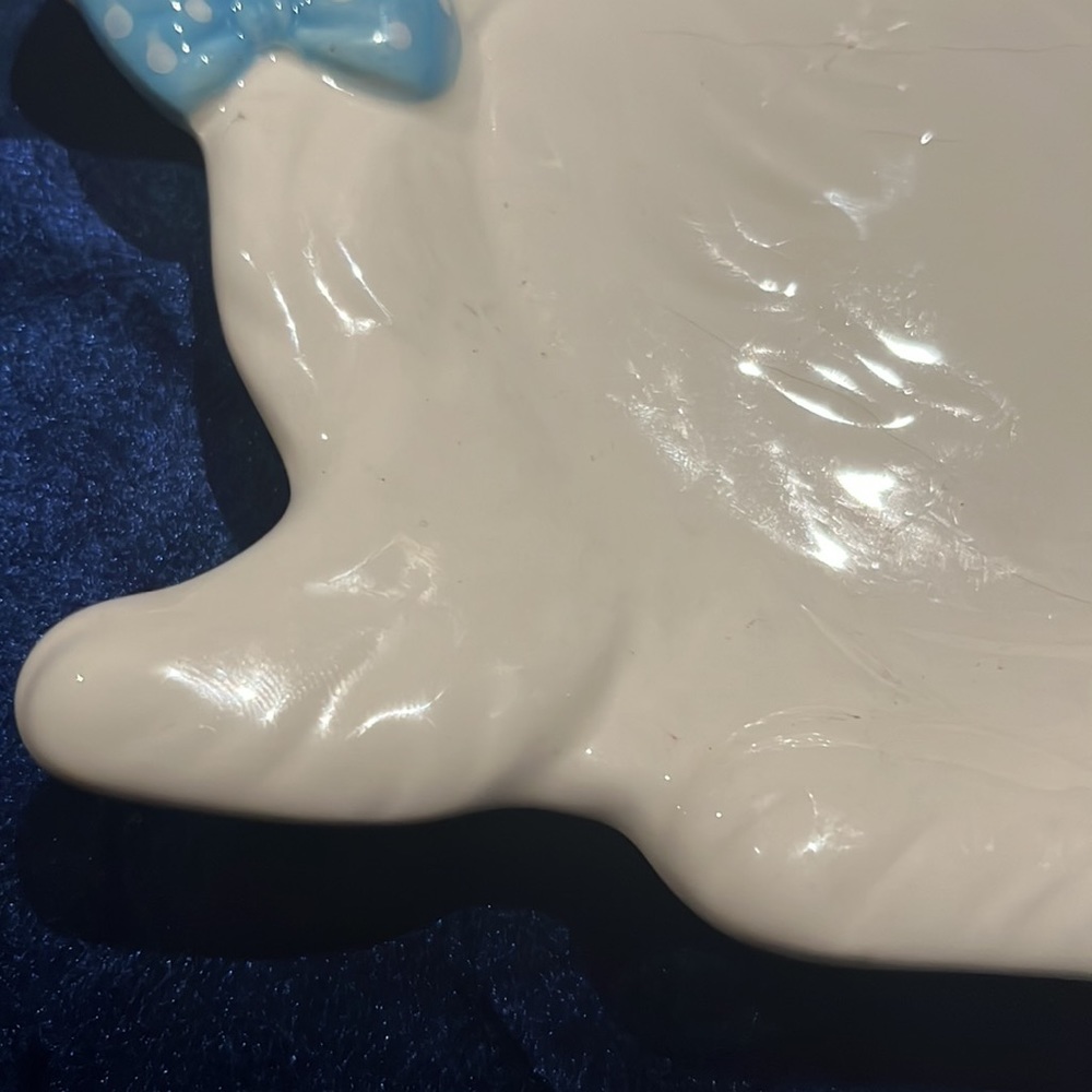 Yankee Candle Bunny Rabbit Jar Candle Holder or Plate - Picture 5 of 8